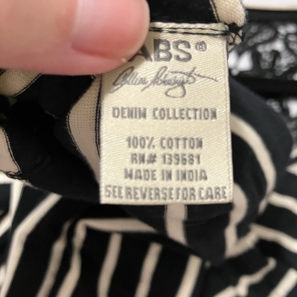 Striped Long Sleeve Top- Lace Details NWT - Picture 10 of 10